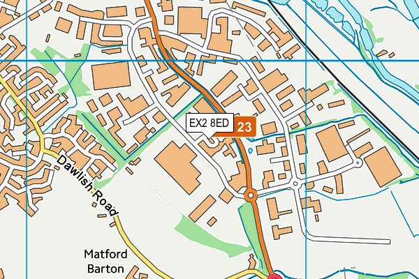 EX2 8ED map - OS VectorMap District (Ordnance Survey) EX2 8ED map - OS VectorMap District (Ordnance Survey)