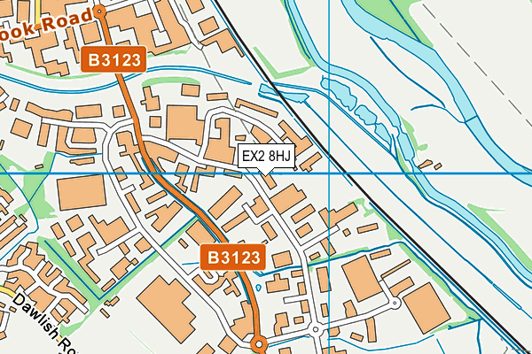 EX2 8HJ map - OS VectorMap District (Ordnance Survey) EX2 8HJ map - OS VectorMap District (Ordnance Survey)