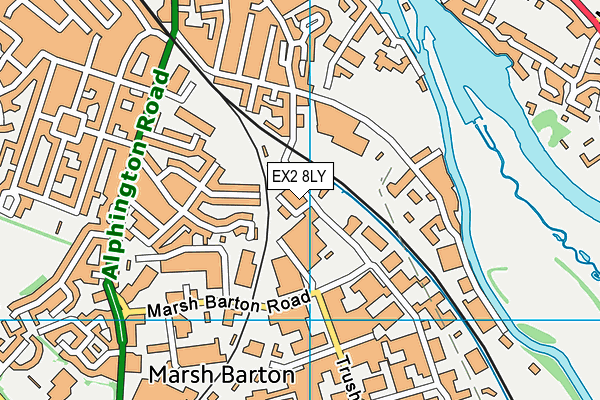 EX2 8LY map - OS VectorMap District (Ordnance Survey) EX2 8LY map - OS VectorMap District (Ordnance Survey)