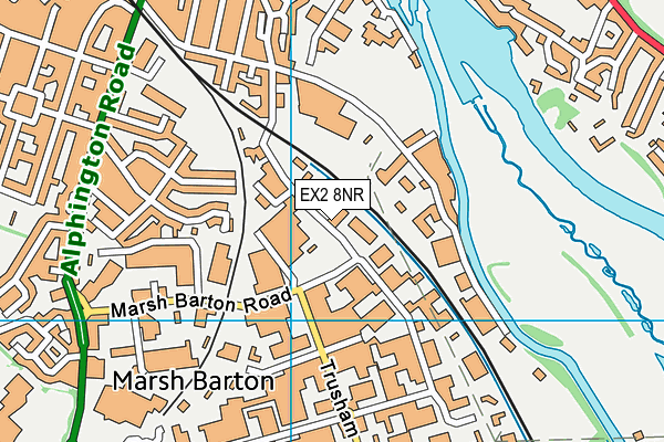 EX2 8NR map - OS VectorMap District (Ordnance Survey) EX2 8NR map - OS VectorMap District (Ordnance Survey)
