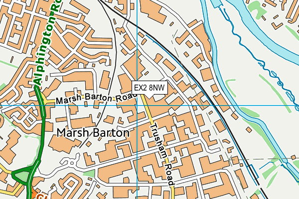 EX2 8NW map - OS VectorMap District (Ordnance Survey) EX2 8NW map - OS VectorMap District (Ordnance Survey)