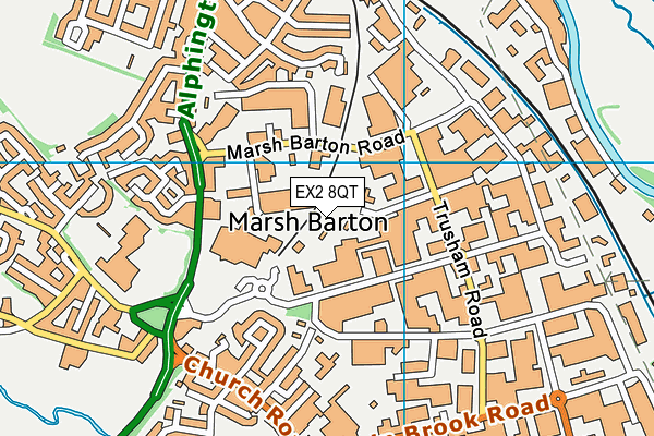 EX2 8QT map - OS VectorMap District (Ordnance Survey) EX2 8QT map - OS VectorMap District (Ordnance Survey)