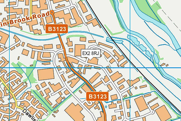 EX2 8RJ map - OS VectorMap District (Ordnance Survey) EX2 8RJ map - OS VectorMap District (Ordnance Survey)