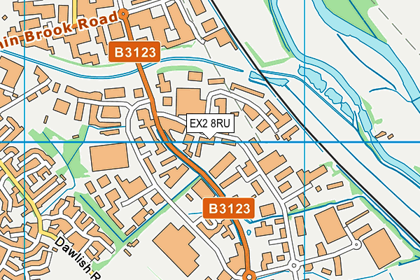 EX2 8RU map - OS VectorMap District (Ordnance Survey) EX2 8RU map - OS VectorMap District (Ordnance Survey)