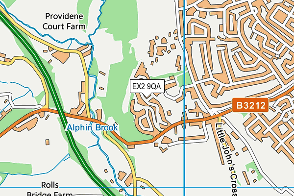 EX2 9QA map - OS VectorMap District (Ordnance Survey) EX2 9QA map - OS VectorMap District (Ordnance Survey)