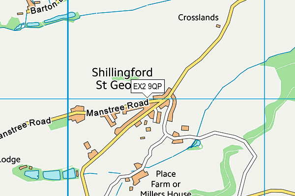 EX2 9QP map - OS VectorMap District (Ordnance Survey) EX2 9QP map - OS VectorMap District (Ordnance Survey)