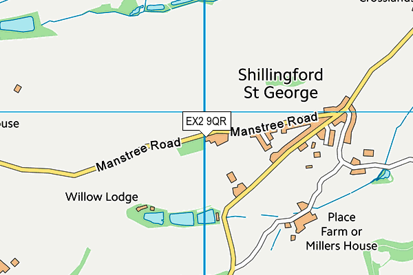 EX2 9QR map - OS VectorMap District (Ordnance Survey) EX2 9QR map - OS VectorMap District (Ordnance Survey)