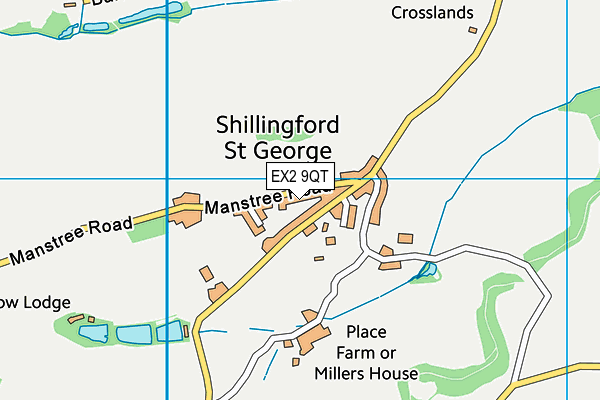 EX2 9QT map - OS VectorMap District (Ordnance Survey) EX2 9QT map - OS VectorMap District (Ordnance Survey)