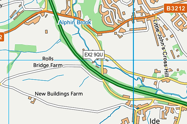 EX2 9QU map - OS VectorMap District (Ordnance Survey) EX2 9QU map - OS VectorMap District (Ordnance Survey)