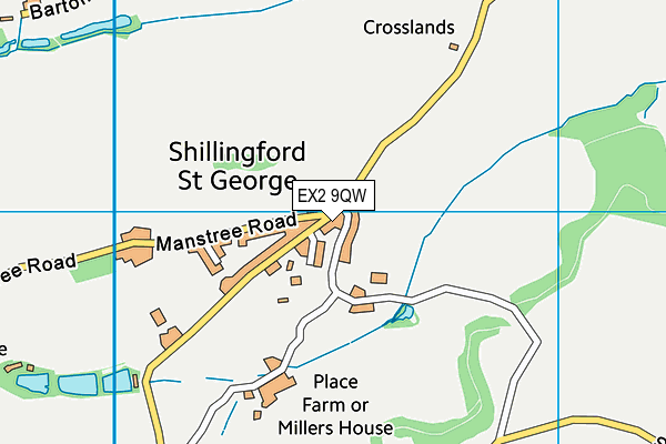 EX2 9QW map - OS VectorMap District (Ordnance Survey) EX2 9QW map - OS VectorMap District (Ordnance Survey)