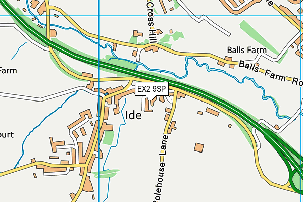 EX2 9SP map - OS VectorMap District (Ordnance Survey) EX2 9SP map - OS VectorMap District (Ordnance Survey)
