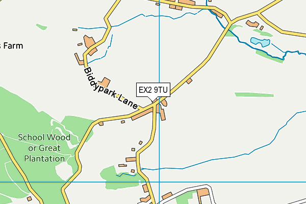 EX2 9TU map - OS VectorMap District (Ordnance Survey) EX2 9TU map - OS VectorMap District (Ordnance Survey)