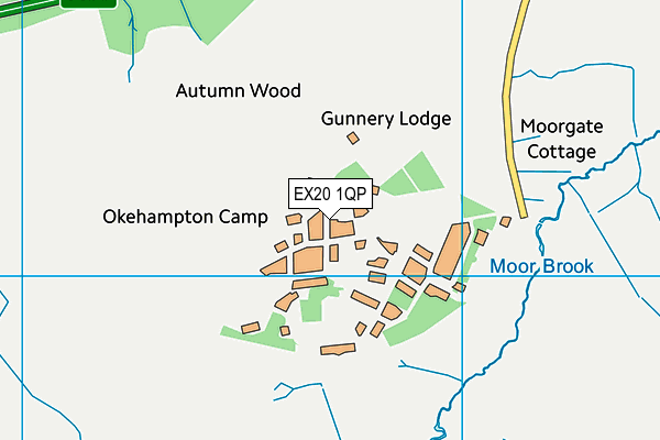 EX20 1QP map - OS VectorMap District (Ordnance Survey) EX20 1QP map - OS VectorMap District (Ordnance Survey)
