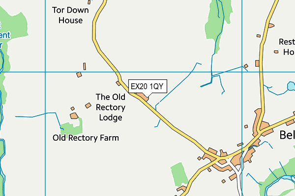EX20 1QY map - OS VectorMap District (Ordnance Survey) EX20 1QY map - OS VectorMap District (Ordnance Survey)