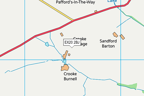 EX20 2BJ map - OS VectorMap District (Ordnance Survey) EX20 2BJ map - OS VectorMap District (Ordnance Survey)