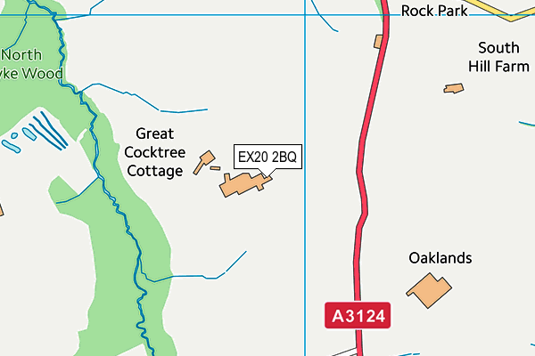 EX20 2BQ map - OS VectorMap District (Ordnance Survey) EX20 2BQ map - OS VectorMap District (Ordnance Survey)