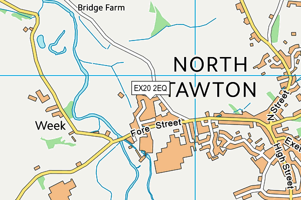 EX20 2EQ map - OS VectorMap District (Ordnance Survey) EX20 2EQ map - OS VectorMap District (Ordnance Survey)