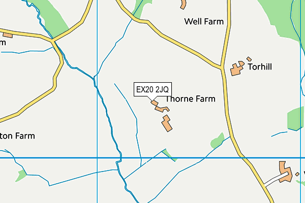 EX20 2JQ map - OS VectorMap District (Ordnance Survey) EX20 2JQ map - OS VectorMap District (Ordnance Survey)
