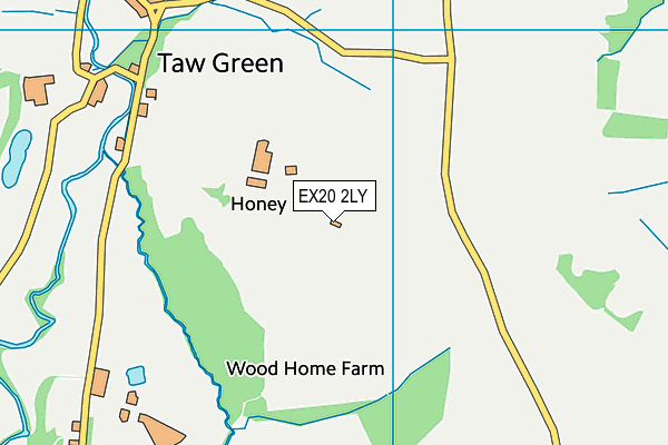 EX20 2LY map - OS VectorMap District (Ordnance Survey) EX20 2LY map - OS VectorMap District (Ordnance Survey)