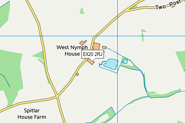EX20 2RJ map - OS VectorMap District (Ordnance Survey) EX20 2RJ map - OS VectorMap District (Ordnance Survey)