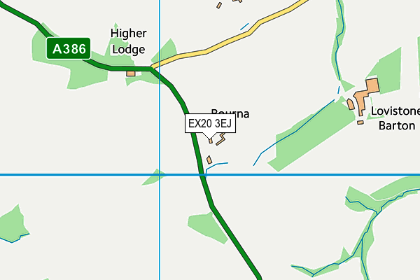 EX20 3EJ map - OS VectorMap District (Ordnance Survey) EX20 3EJ map - OS VectorMap District (Ordnance Survey)