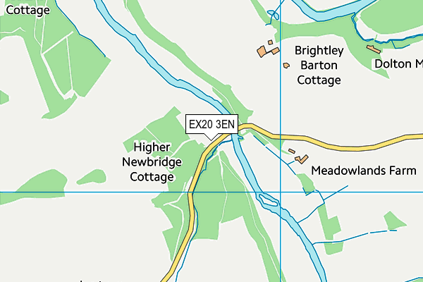 EX20 3EN map - OS VectorMap District (Ordnance Survey) EX20 3EN map - OS VectorMap District (Ordnance Survey)