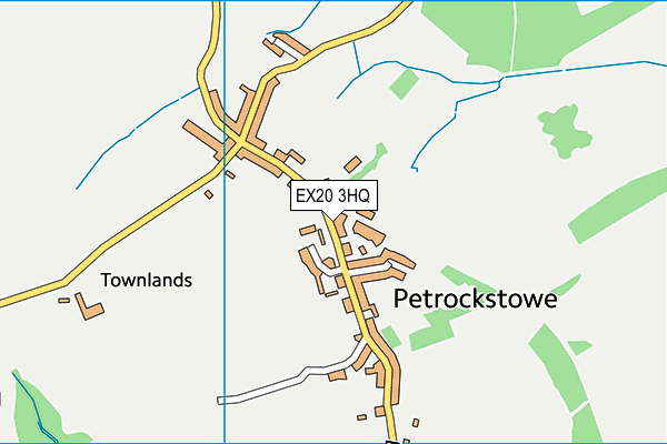 EX20 3HQ map - OS VectorMap District (Ordnance Survey)