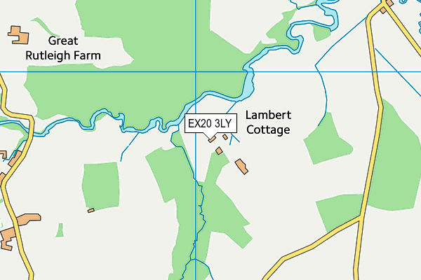 EX20 3LY map - OS VectorMap District (Ordnance Survey) EX20 3LY map - OS VectorMap District (Ordnance Survey)