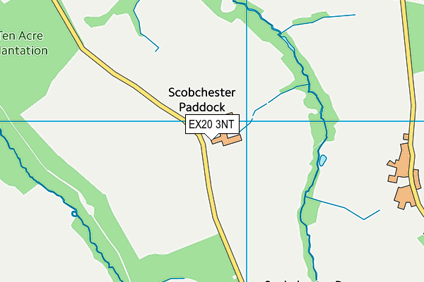EX20 3NT map - OS VectorMap District (Ordnance Survey) EX20 3NT map - OS VectorMap District (Ordnance Survey)