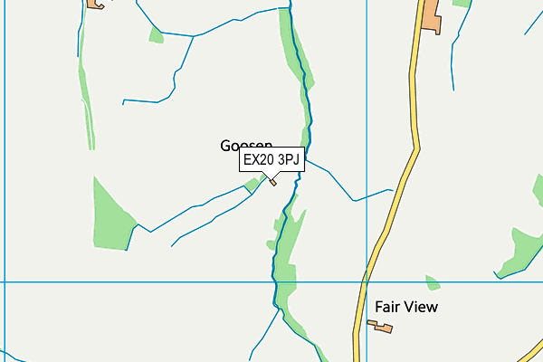EX20 3PJ map - OS VectorMap District (Ordnance Survey) EX20 3PJ map - OS VectorMap District (Ordnance Survey)