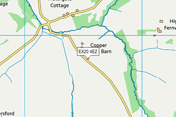 EX20 4EZ map - OS VectorMap District (Ordnance Survey) EX20 4EZ map - OS VectorMap District (Ordnance Survey)