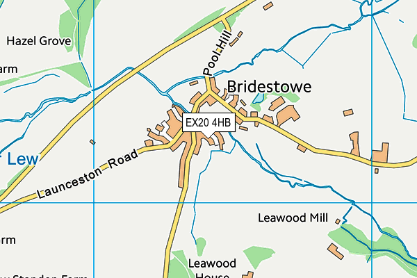 EX20 4HB map - OS VectorMap District (Ordnance Survey) EX20 4HB map - OS VectorMap District (Ordnance Survey)