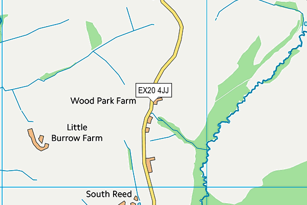 EX20 4JJ map - OS VectorMap District (Ordnance Survey) EX20 4JJ map - OS VectorMap District (Ordnance Survey)