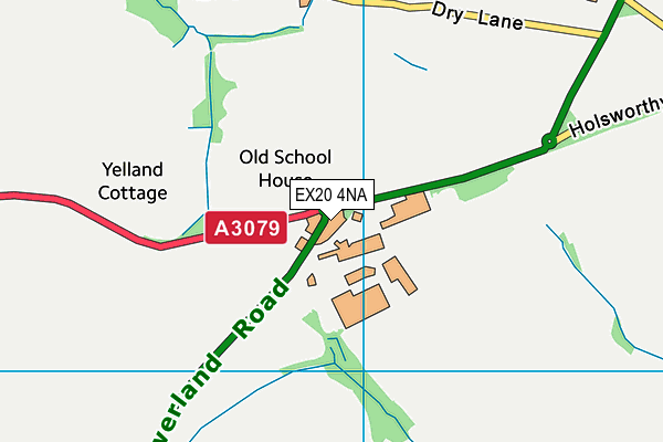 EX20 4NA map - OS VectorMap District (Ordnance Survey) EX20 4NA map - OS VectorMap District (Ordnance Survey)