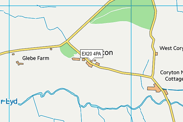 EX20 4PA map - OS VectorMap District (Ordnance Survey) EX20 4PA map - OS VectorMap District (Ordnance Survey)
