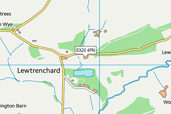 EX20 4PN map - OS VectorMap District (Ordnance Survey) EX20 4PN map - OS VectorMap District (Ordnance Survey)