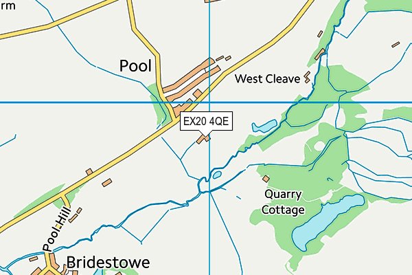 EX20 4QE map - OS VectorMap District (Ordnance Survey) EX20 4QE map - OS VectorMap District (Ordnance Survey)