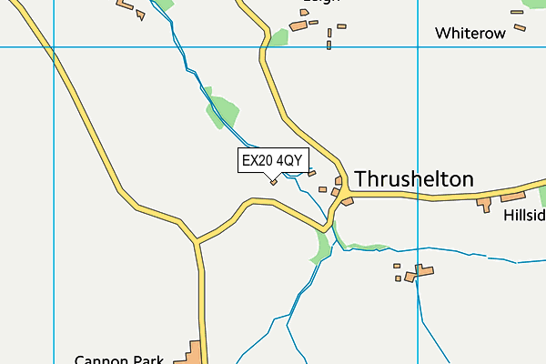 EX20 4QY map - OS VectorMap District (Ordnance Survey) EX20 4QY map - OS VectorMap District (Ordnance Survey)