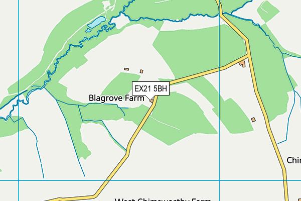 EX21 5BH map - OS VectorMap District (Ordnance Survey) EX21 5BH map - OS VectorMap District (Ordnance Survey)