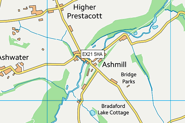 EX21 5HA map - OS VectorMap District (Ordnance Survey) EX21 5HA map - OS VectorMap District (Ordnance Survey)