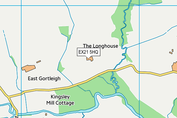 EX21 5HQ map - OS VectorMap District (Ordnance Survey) EX21 5HQ map - OS VectorMap District (Ordnance Survey)
