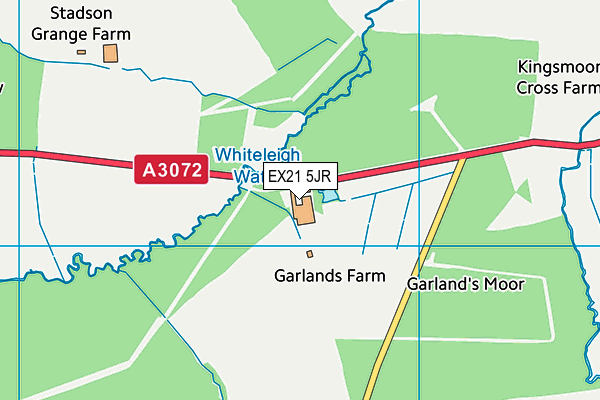 EX21 5JR map - OS VectorMap District (Ordnance Survey) EX21 5JR map - OS VectorMap District (Ordnance Survey)