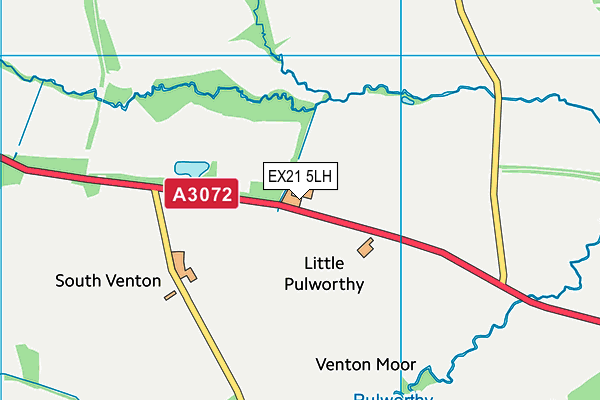 EX21 5LH map - OS VectorMap District (Ordnance Survey) EX21 5LH map - OS VectorMap District (Ordnance Survey)