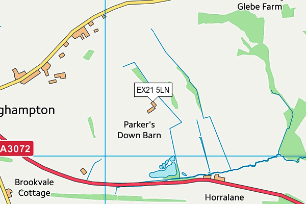EX21 5LN map - OS VectorMap District (Ordnance Survey) EX21 5LN map - OS VectorMap District (Ordnance Survey)