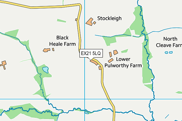 EX21 5LQ map - OS VectorMap District (Ordnance Survey) EX21 5LQ map - OS VectorMap District (Ordnance Survey)