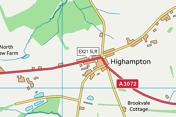 EX21 5LR map - OS VectorMap District (Ordnance Survey) EX21 5LR map - OS VectorMap District (Ordnance Survey)