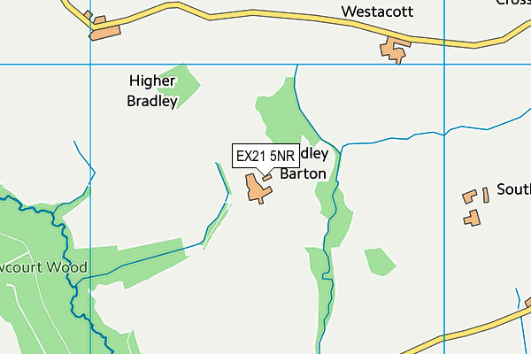 EX21 5NR map - OS VectorMap District (Ordnance Survey) EX21 5NR map - OS VectorMap District (Ordnance Survey)