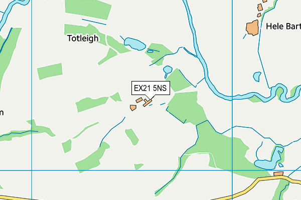 EX21 5NS map - OS VectorMap District (Ordnance Survey) EX21 5NS map - OS VectorMap District (Ordnance Survey)