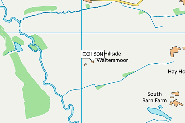 EX21 5QN map - OS VectorMap District (Ordnance Survey) EX21 5QN map - OS VectorMap District (Ordnance Survey)