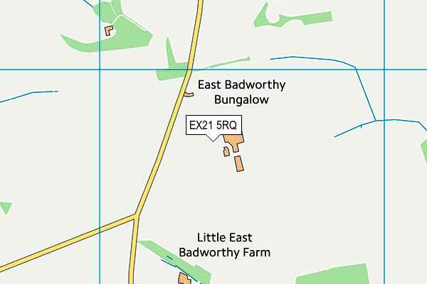 EX21 5RQ map - OS VectorMap District (Ordnance Survey) EX21 5RQ map - OS VectorMap District (Ordnance Survey)